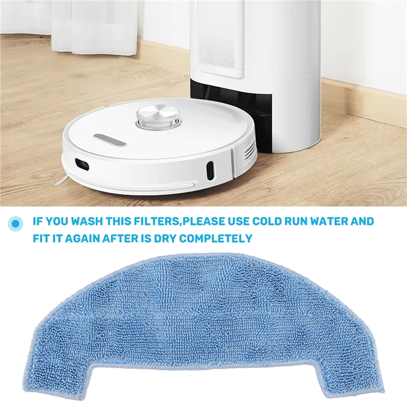 

ABZA-For Ultenic D10 Robot Vacuum Replacement Parts Main Roller Side Brush Hepa Filter Mop Pad Cloth Accessories