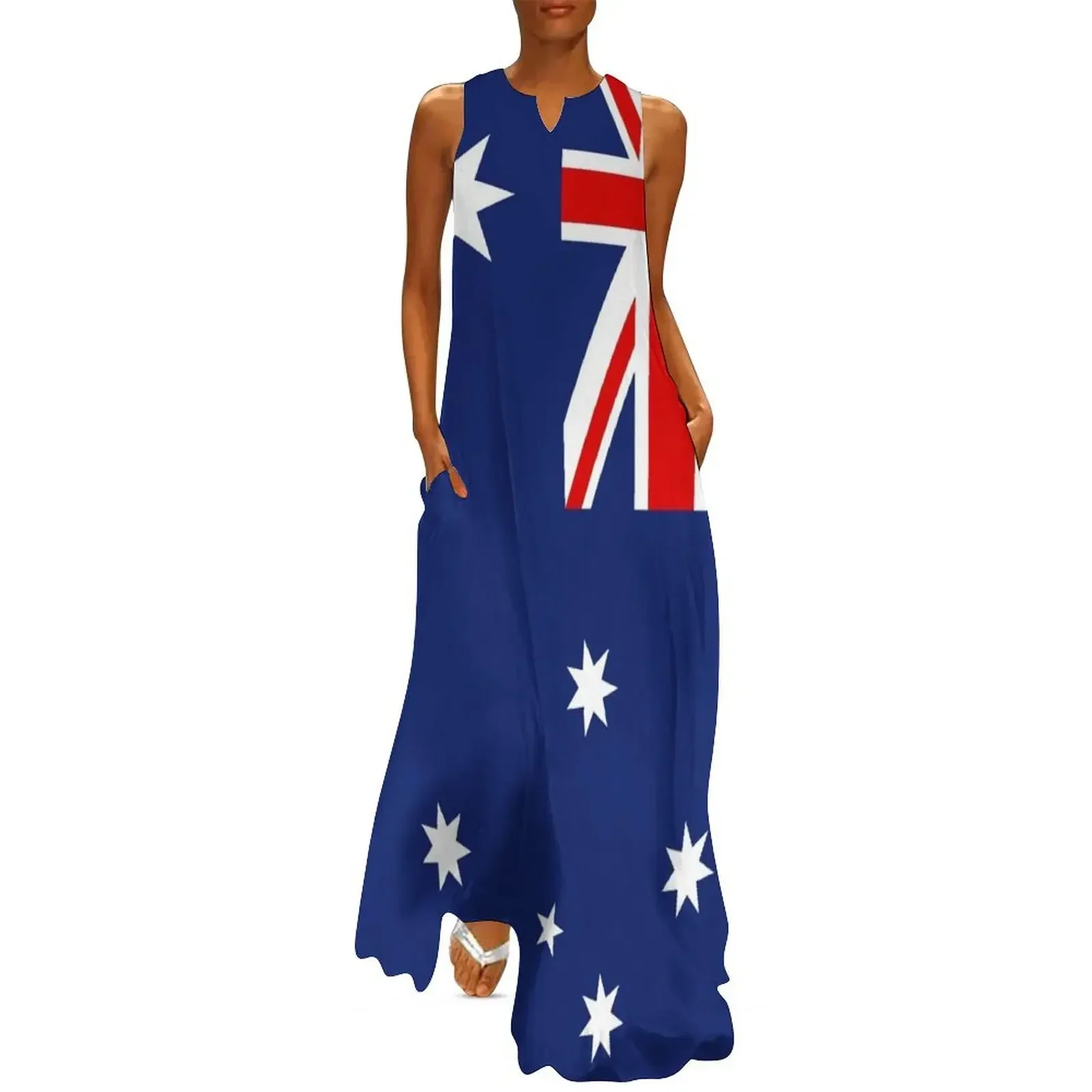 

Australian Flag - vertical Long Dress Woman clothes summer dress daily Womens dresses Dress