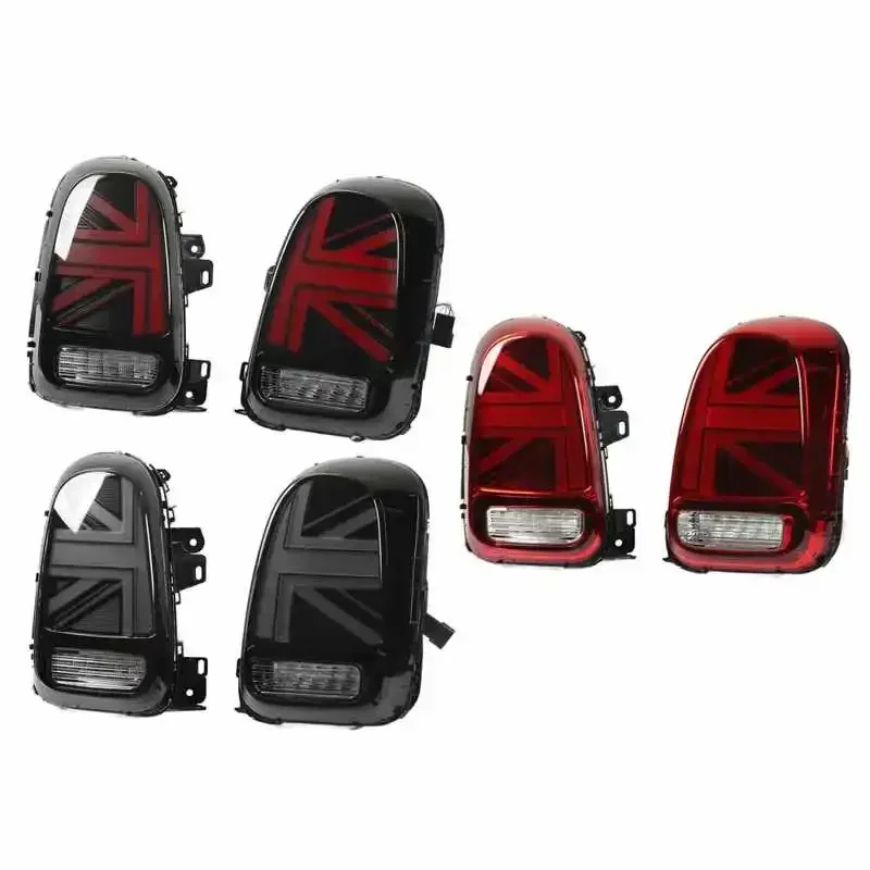 Full LED Union Jack Tail Lights Assembly with Sequential Turn Signals IP67 Waterproof for Mini Cooper Countryman F60 2017-2022