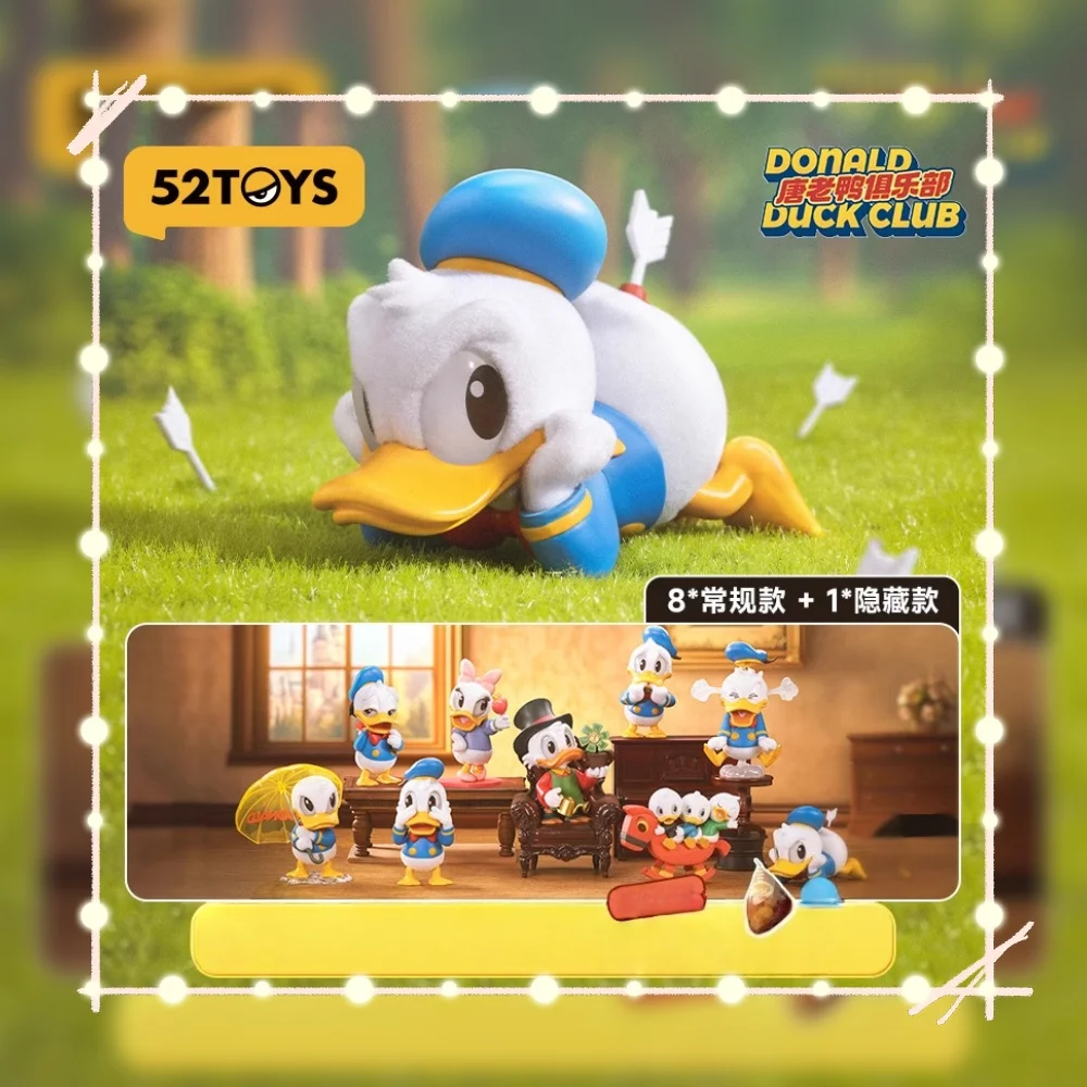 

52 игрушки Disney Donald Duck Club Series слепая бокскаваи пластиковый гаражный комплект украшения для рабочего стола украшения для дома детский подарок на день рождения