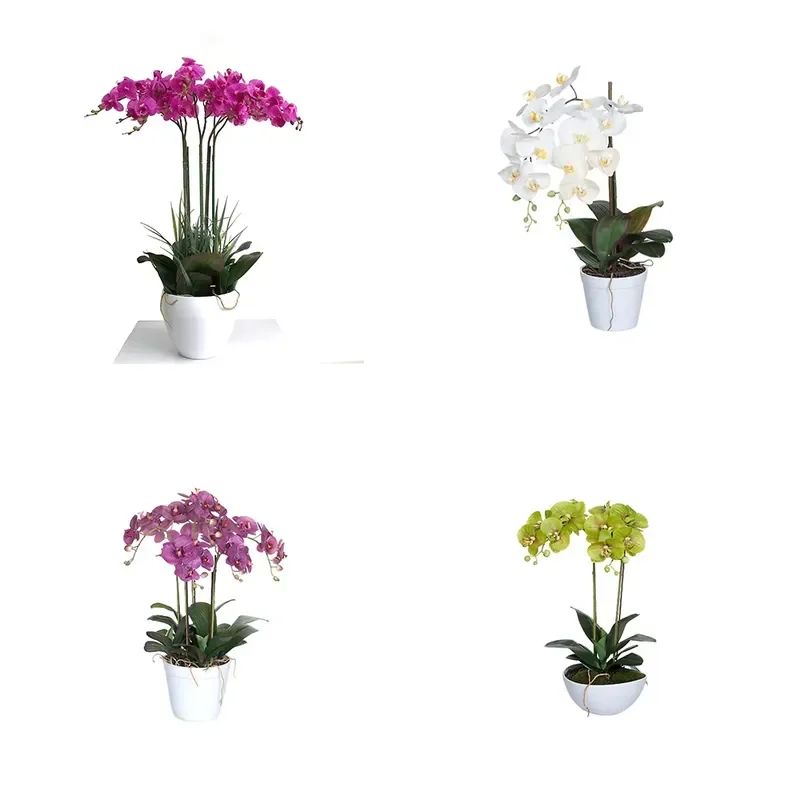Artificial Plants and Flowers Potted Plants Real Touch Orchids for Wedding Decoration for Wholesale