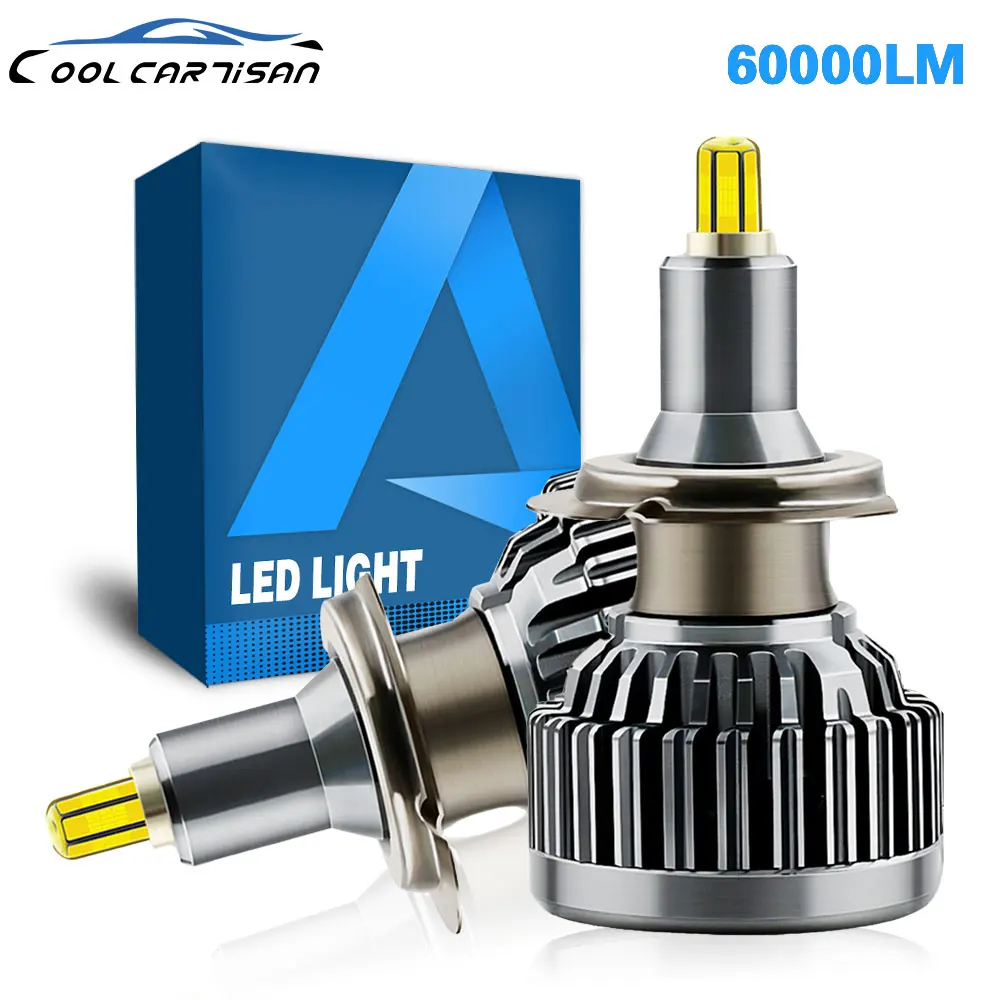 

Led 360 Car Headlights H1 H7 H11 9005 9006 9012 120W CSP-LED Chips Led CAR Bulb Canbus Turbo Fog Light 6000K 360 Head Light