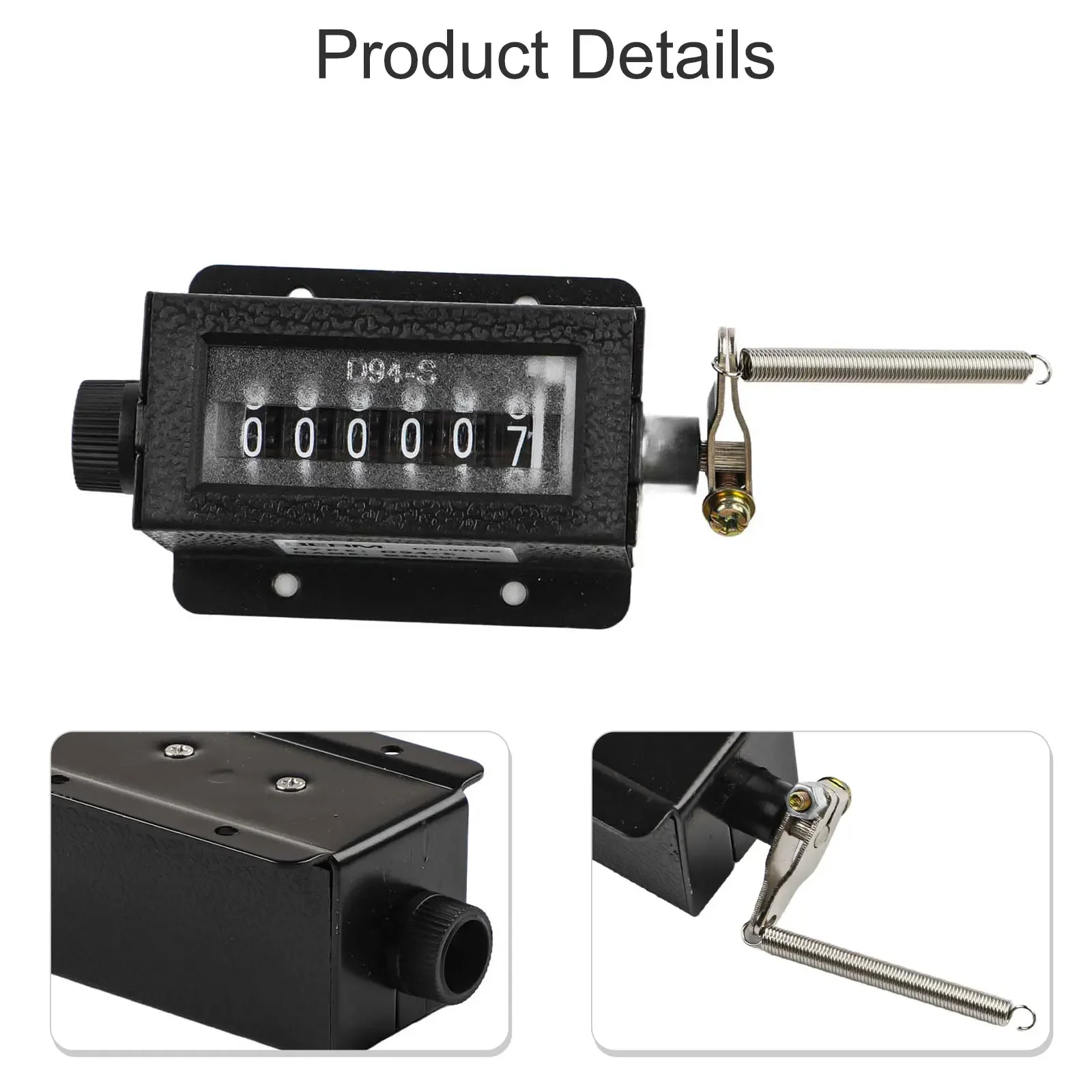 2022 Factory Workshop Counter Modules Industrial Counter Black D94-S Fitings Replacement 1Set 6 Digit Attachment