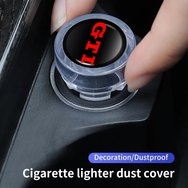 Car Interior Cigarette Lighter Cover DustProof Cap For VW GTI Golf Passat Polo Scirocco Tiguan Jetta T-ROC Touareg Touran CC