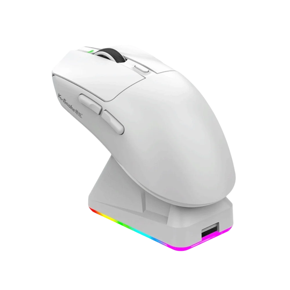 

X11 PAW3311 Tri-Mode Bluetooth Mouse 12000 DPI High Precision Wireless Mouse Programmable Magnetic Charging Base Gaming Mouse