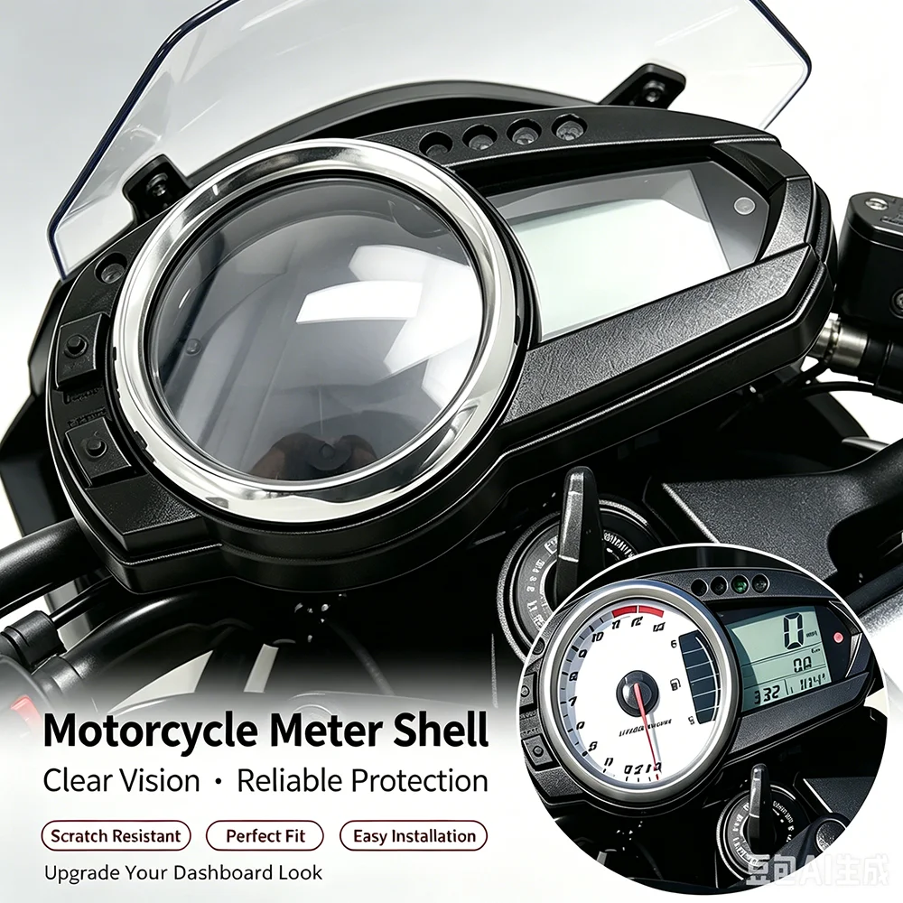 

ABS Speedometer Tachometer Gauge Odometer Instrument Housing Case Cover For KAWASAKI Z750 Z1000 2007-2009 ZX-6R ZX6R 2007-2008