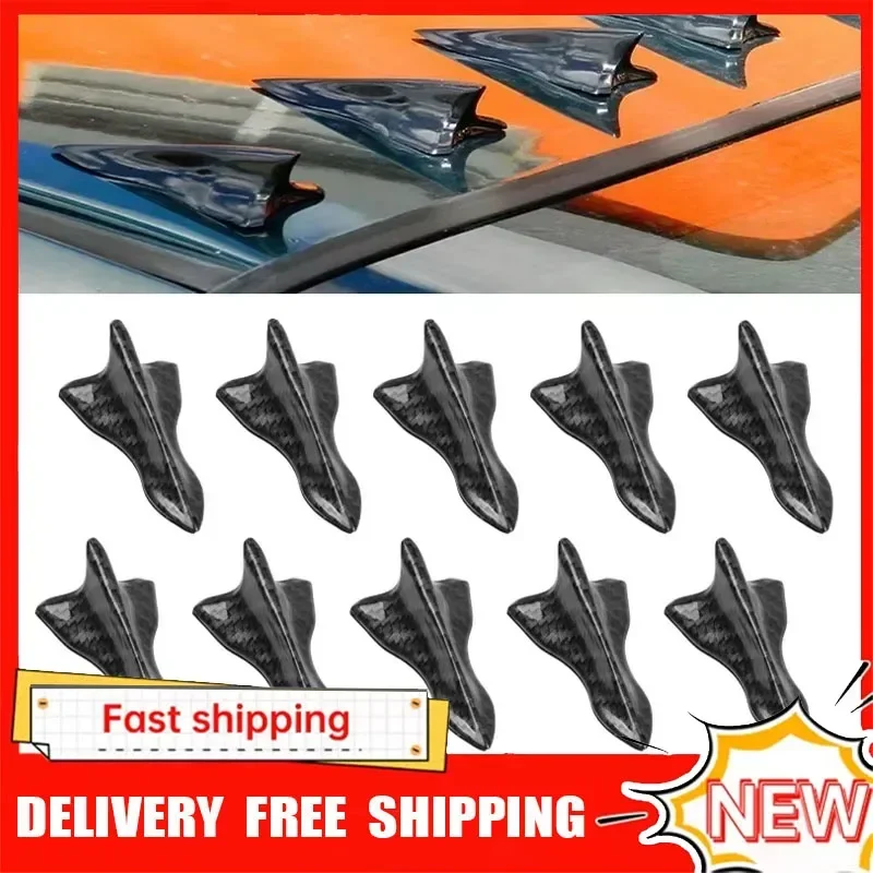 Difusor de teto estilo barbatana de tubarão para carros, 1/10 peças, para BMW W211 W204 E36 E46 E92, acessórios para Audi A3 Passat B8 Tesla Model 3/Y
