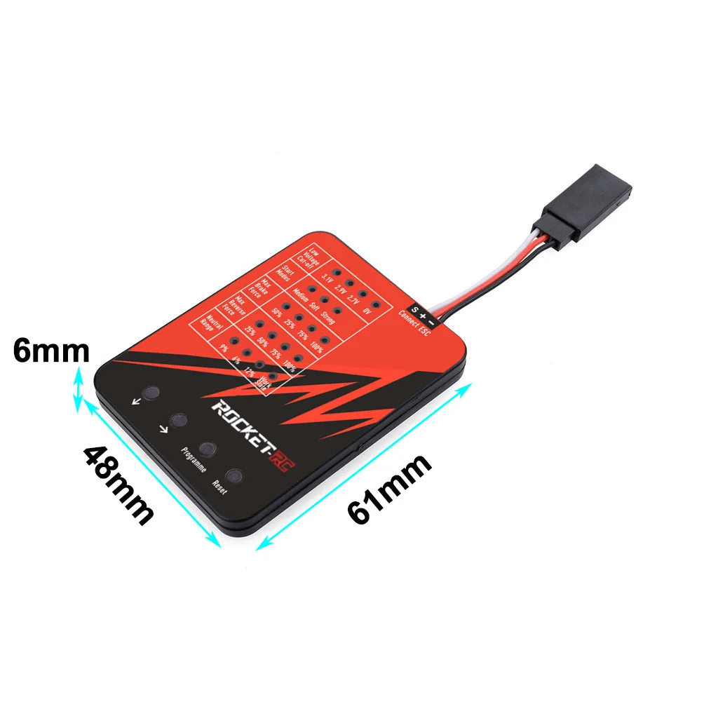 Surpass Hobby Rocket-Rc LED Programming Card For 1/24 1/28 Rocket-Rc Mini Series 18A Brushless ESC Program Card