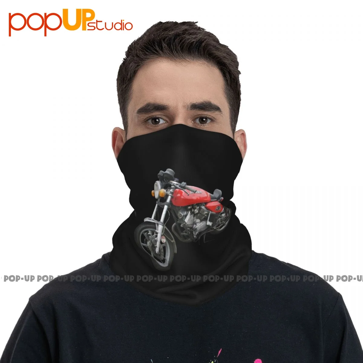 Retro Classic Moto Morini 3 1 2 Sport Inspired Motorcycle Neck Gaiter Bandana Scarf Face Mask