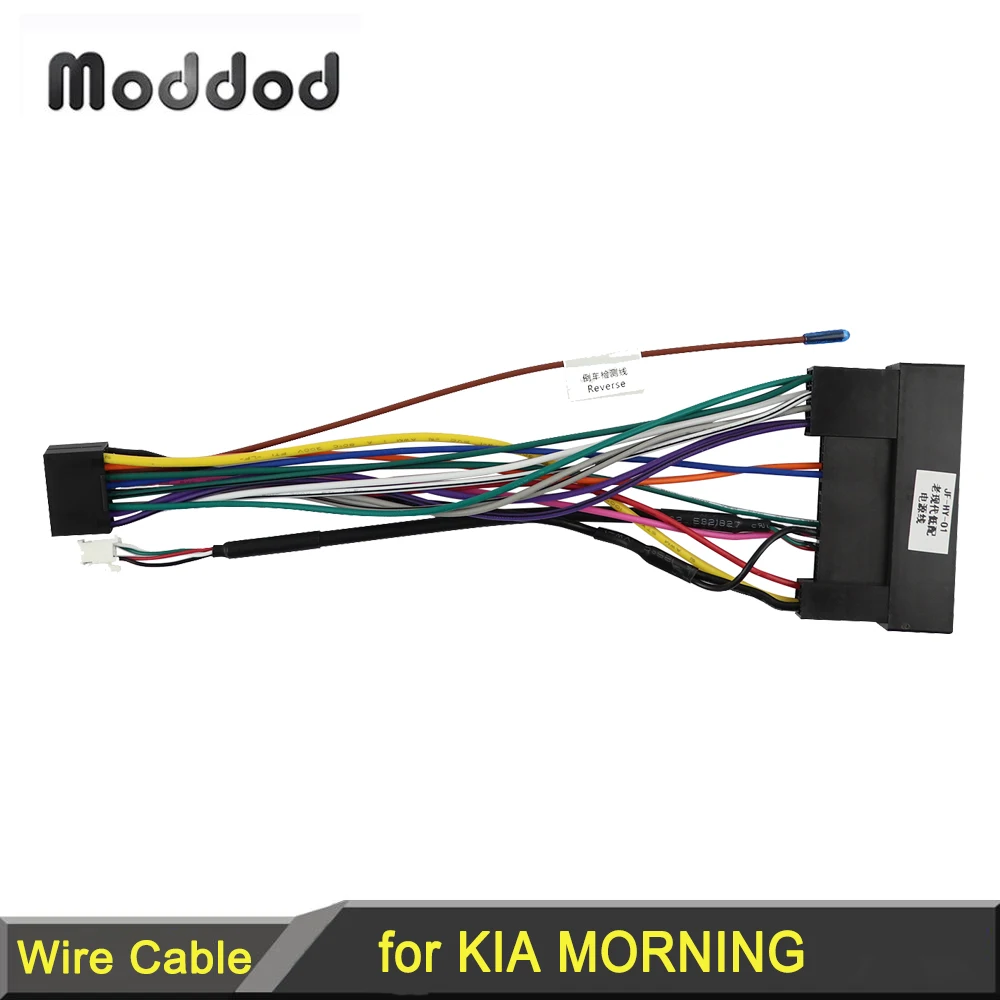 Car Radio Wire Stereo Audio Adaptor Wiring Harness for Hyundai EON Kia Morning Picanto Units Power Cable Plug Accessories