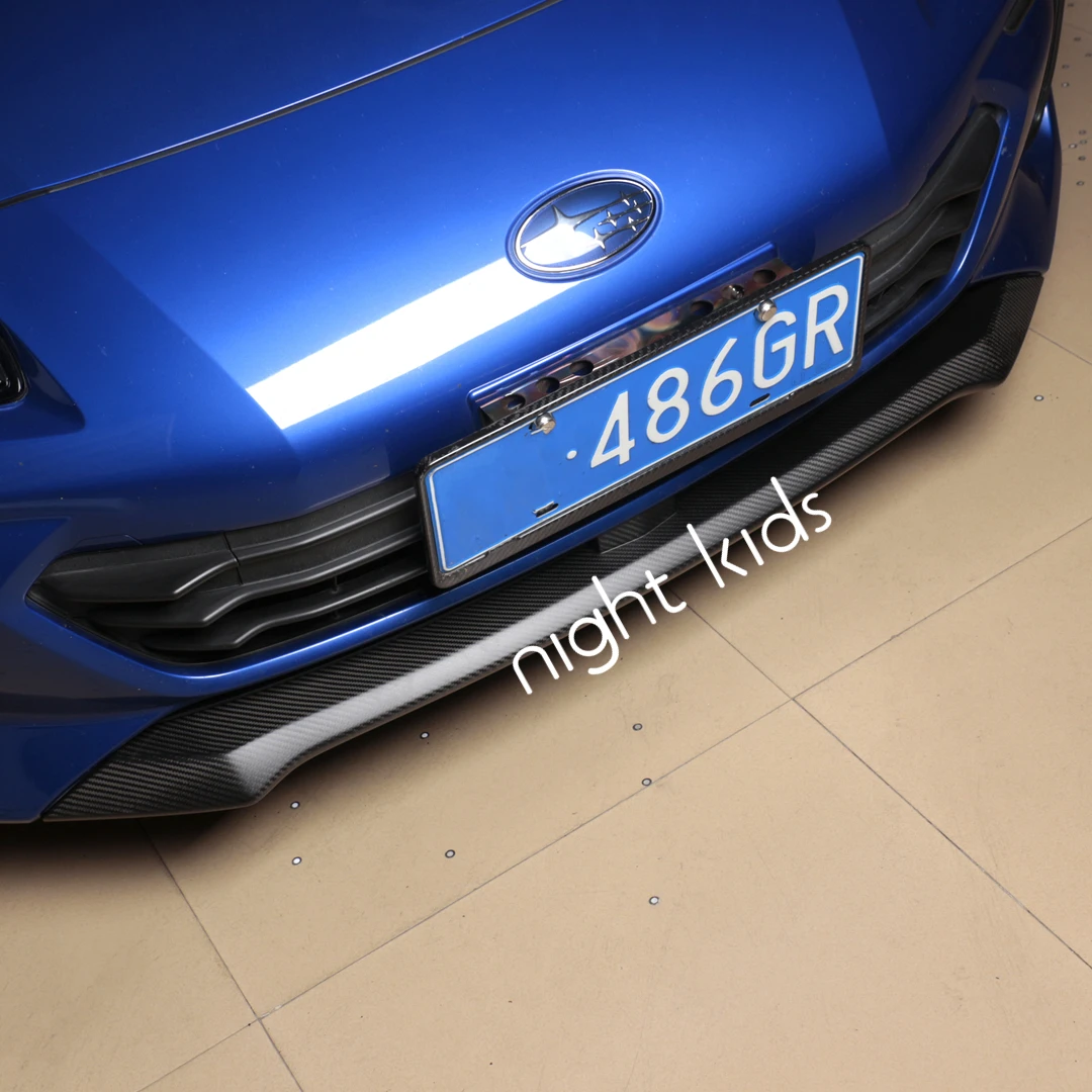Night Kids for 2022-2025 Subaru BRZ modified OEM-style carbon fiber front lip, ZD8BRZ dry carbon OEM front lip.