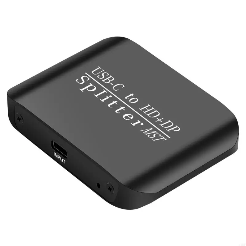 

USB C To DisplayPort Splitter 4K 60HZ Expander Double Monitor Distributor Screen Split Display Large For PC Laptop Home