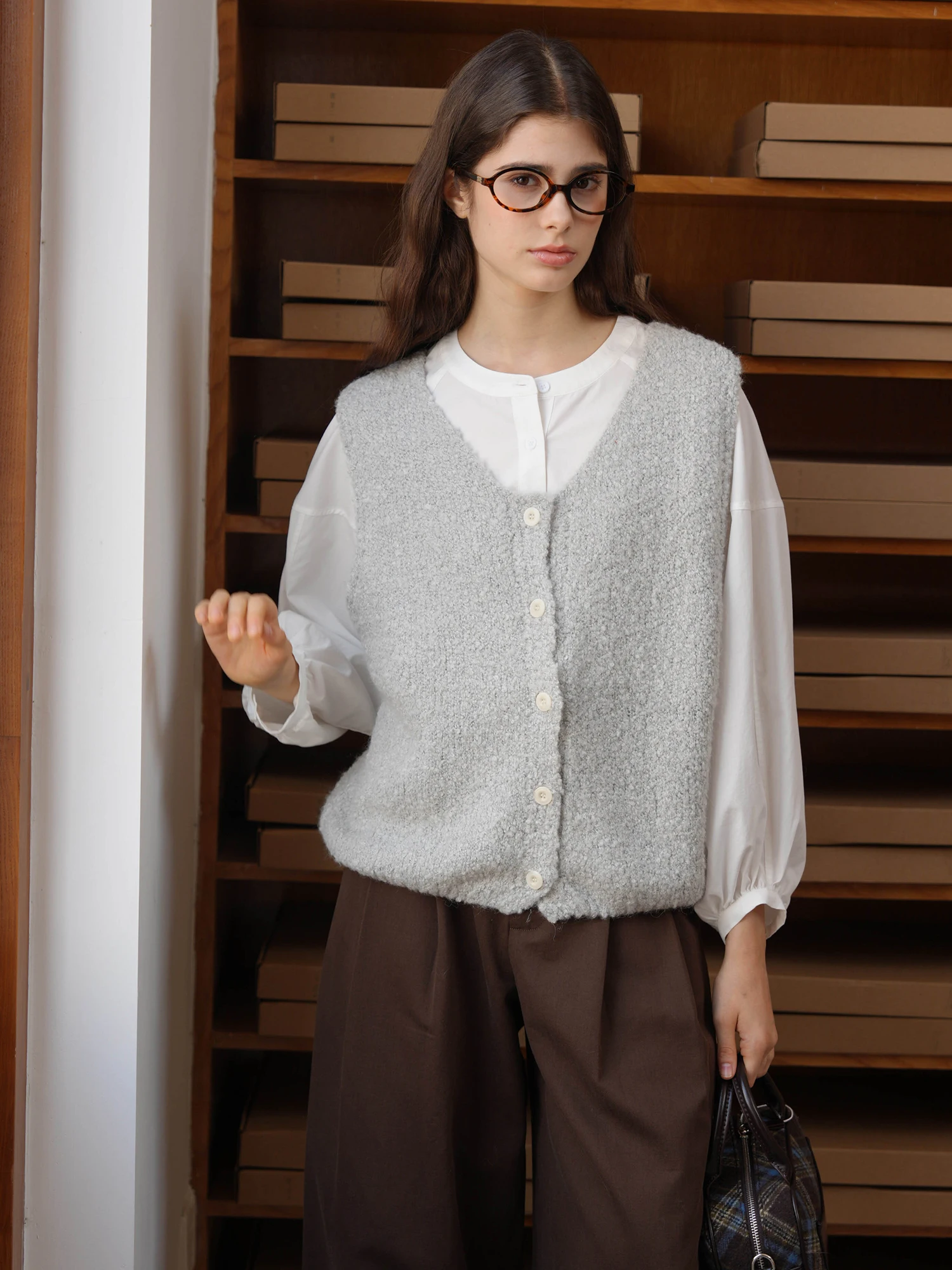 

Женский двусторонний теплый меховой жилет Bruland для повседневной носки, стандартной длины, без пуговиц