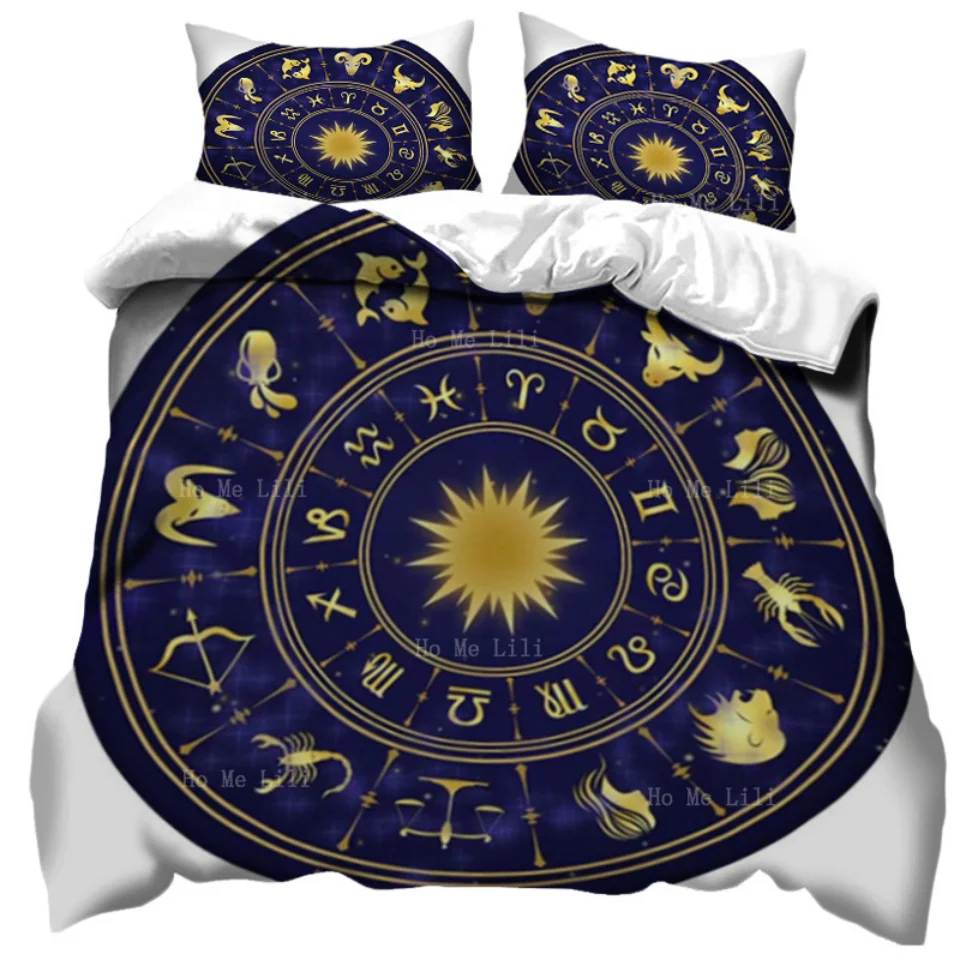 

The Twelve Horoscope In The Starry Background Duvet By Ho Me Lili Bedding Set Dress Up The Bedroom