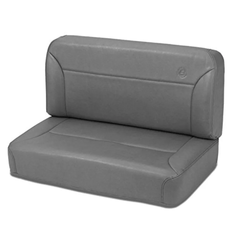 

Угольное заднее сиденье Trailmax II с фиксированной скамейкой для Jeep 1955-1995 CJ5 CJ7 Wrangler — прочная ткань с улучшенной опорой