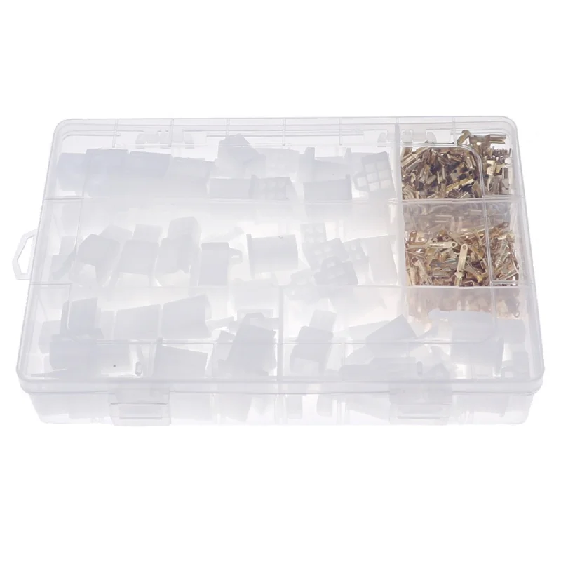 380pcs 2.8mm 2 3 4 6 Pin Wire Connector Terminal Auto Electrical Assorted kit Car Motorcycle
