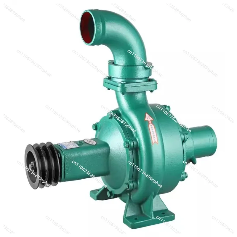 High Pressure High Head Large Flow Double Impeller Centrifugal Pump Water Pump Farmland Irrigation Diesel Engine Trailer Pump