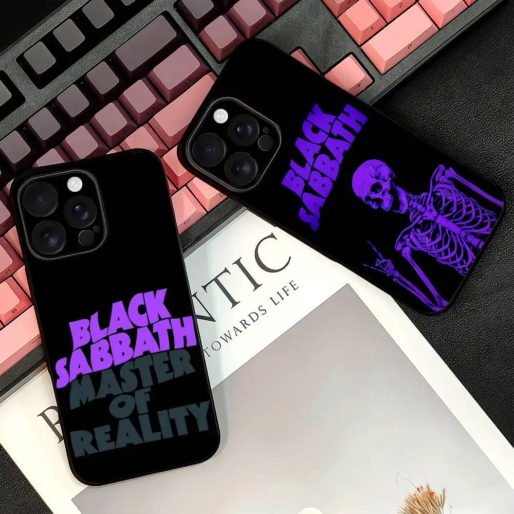 B-Black Sabbath Band Handyhülle für iPhone 16 15 14 13 12 11 PRO MAX PLUS Mini TPU Weiche bis hautfreundliche Abdeckung