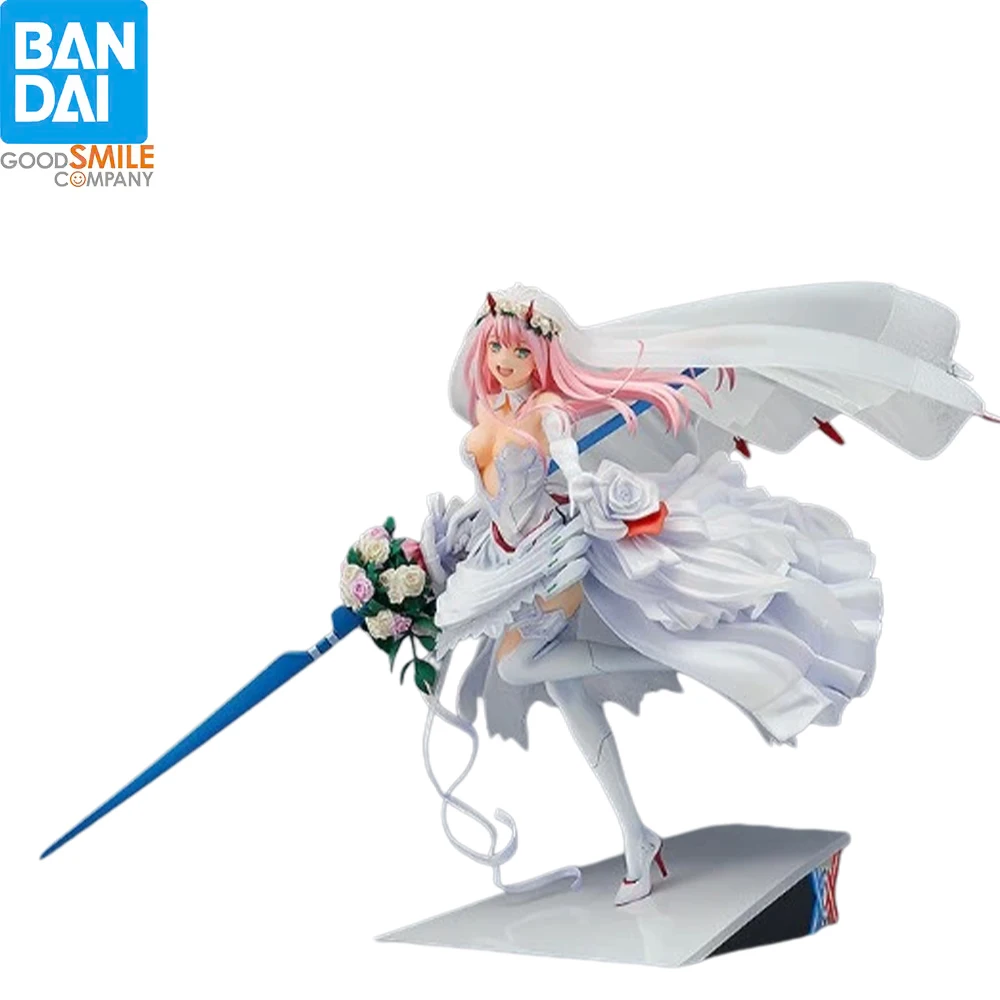 Brand New Good Smile Darling Franxx Zero Two 30cm PVC Wedding Dress Anime Waifu Desktop Collectible Gift For Otaku Collectors