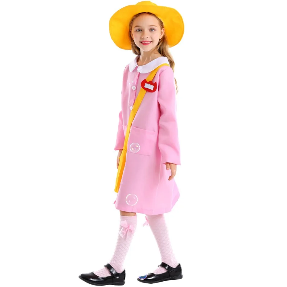 Girls Halloween Nurse Pink Costumes Japanese Cute Baby Nursery Kindergarten Children Student Costumes Cos Stage Performance PS66