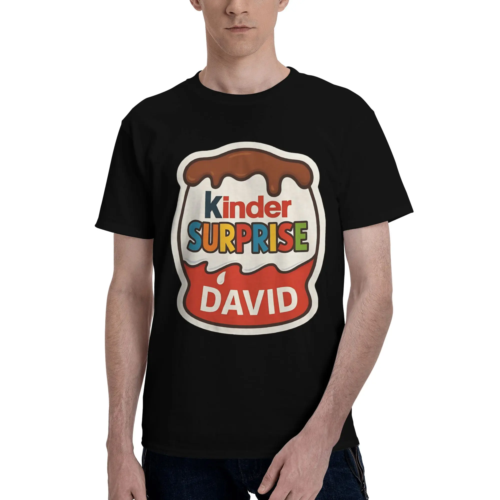 surprise gifts Funny 100% Cotton T-Shirt Kinder Tops Tees For Men