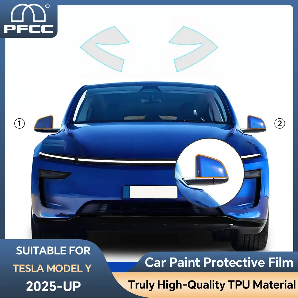

Для Tesla Model Y Juniper 2025-UP PPF защитная пленка для краски кузова автомобиля предварительно вырезанная прозрачная фара заднего вида против царапин невидимая