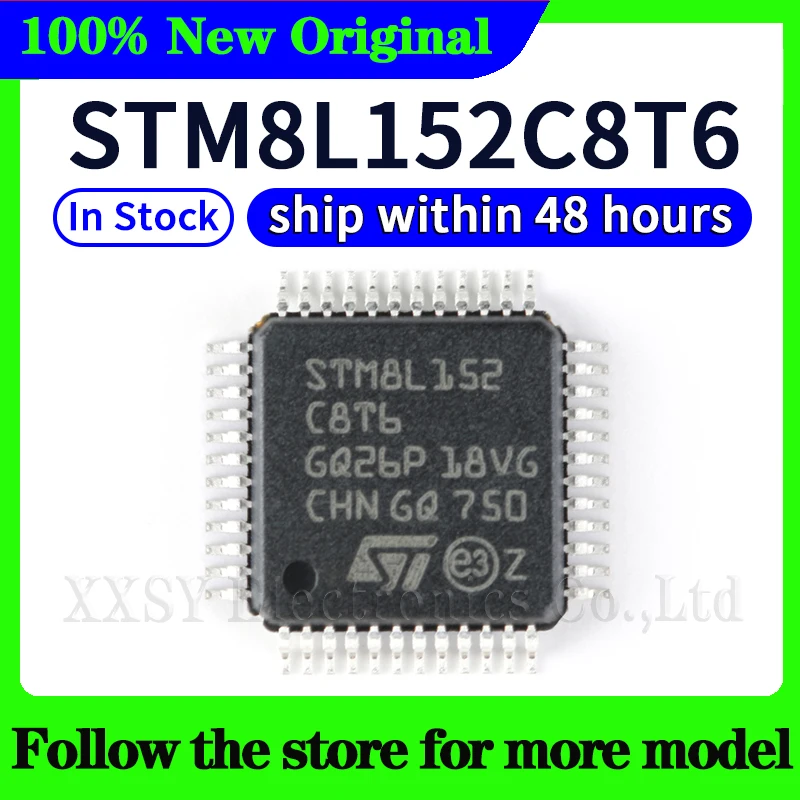 

STM8L152C8T6 В наличии