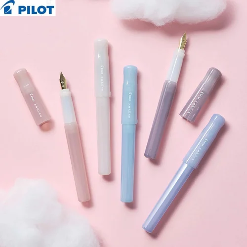 Imagen 2 del producto Pluma estilográfica Pilot Limited, portalápices transparente F/M, punta de bolígrafo sonriente, papelería japonesa, pincel de práctica para estudiantes, práctica de escritura