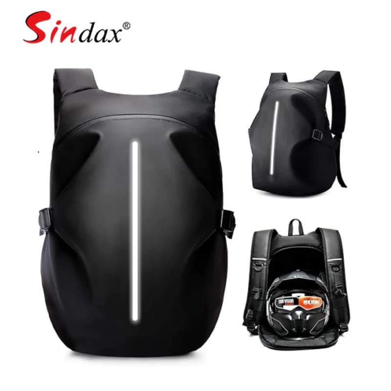 

Large Capacity 40L Motorcycle Backpack with Reflective Strip Multifunctional Waterproof Motorcycle Bag Outdoor Travel Backpack