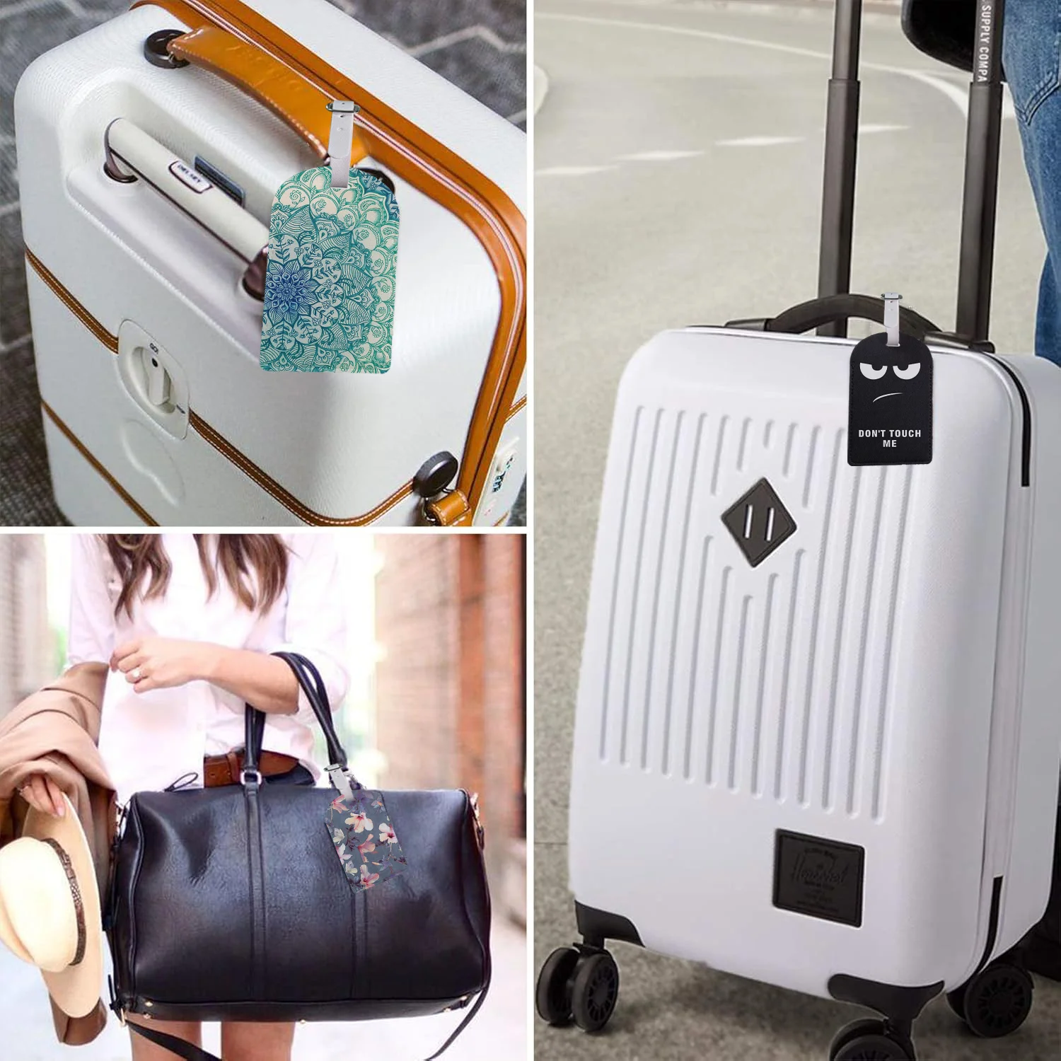 Etichette per bagagli creative uniche Etichetta per valigia personalizzata Viaggio in aereo Accessori utili Etichetta per bagagli con copertura privacy