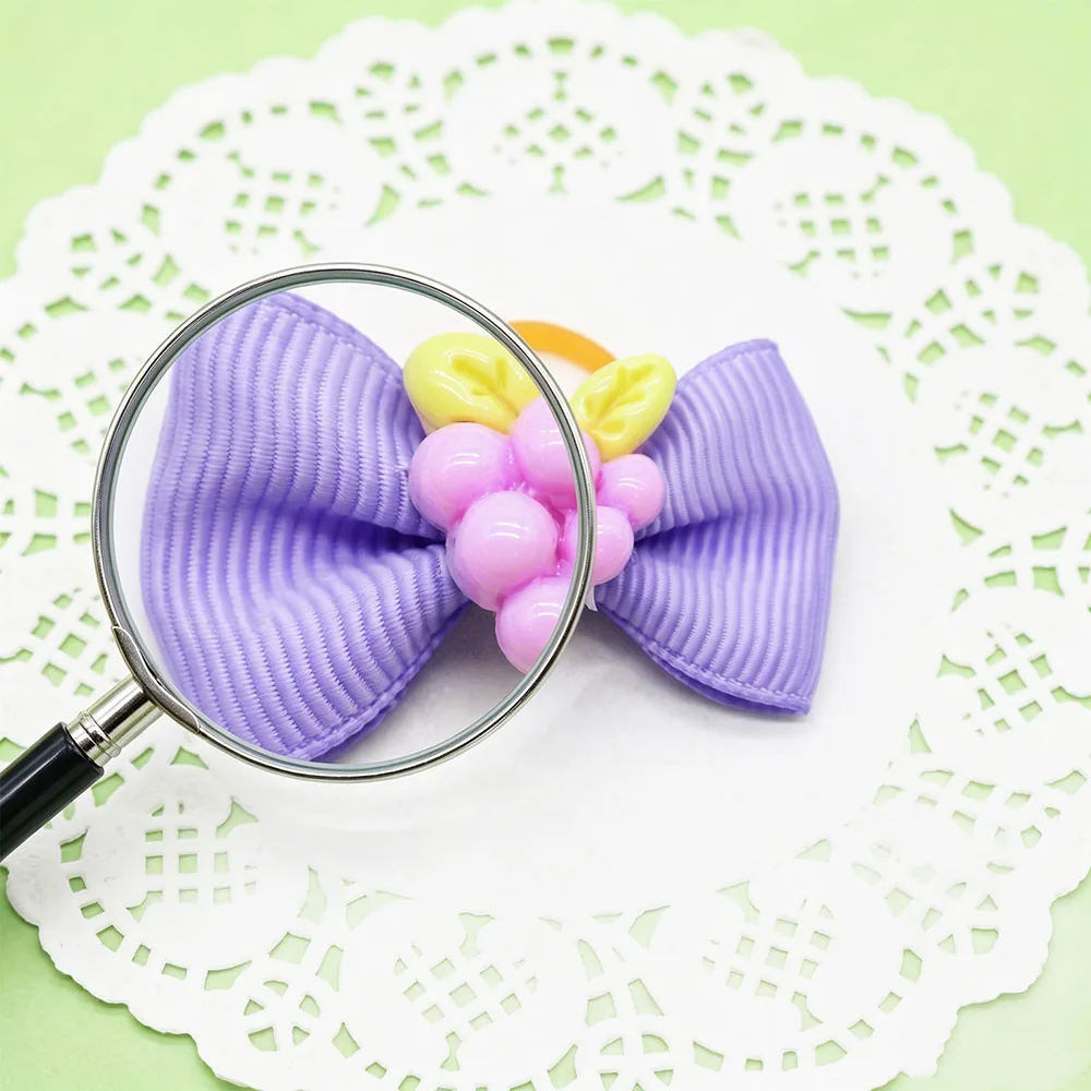 10/20/30 Stück Haarschleifen mit Frucht-Motiv für Hunde, Niedliche 3D-Frucht-Haarschleifen für Haustiere, Haarpflege-Accessoires für Welpen und Hunde – Detail 6