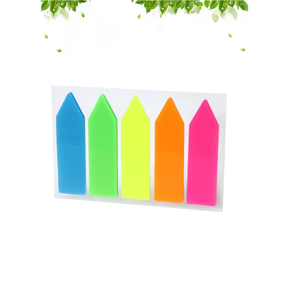 10pcs Bookmarks Index Tabs Paper Memo Notes Sticky Label Pads For School Office Supplies Reading Organizing Color Coding