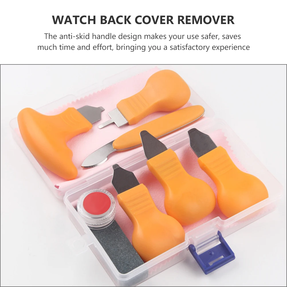 

Watch Pryer Case Opener Cover Removal Horns Watchmaker Repair Tool Back Remover Orange