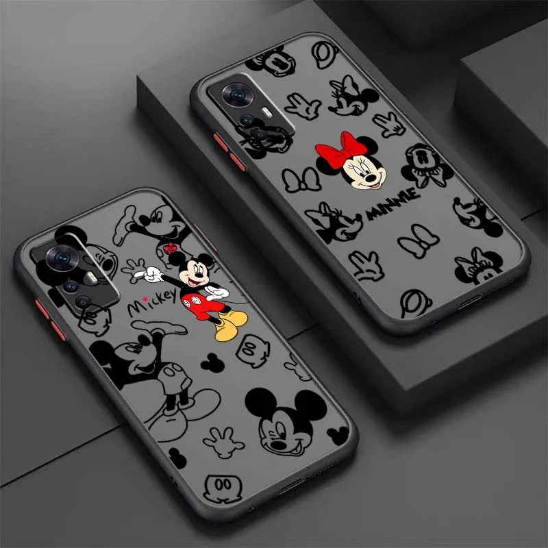 

Stitch Mickey Minne Popular For Xiaomi 14T 13T 13 12T 12 12S 11T 11 11i 10 10T Ultra Pro Lite Frosted Translucent Phone Case