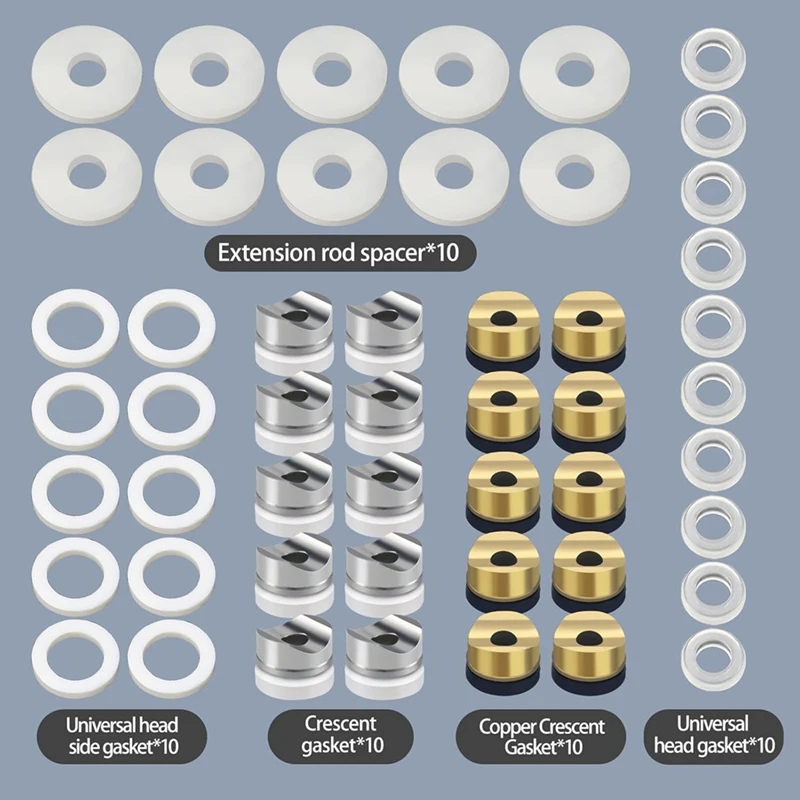 【Berserkk】50 قطعة من جوانات رش الطلاء بدون هواء، جوانات طرف الختم، فواصل مسطحة من النايلون، جوانات سيليكون للرش والتمديد R