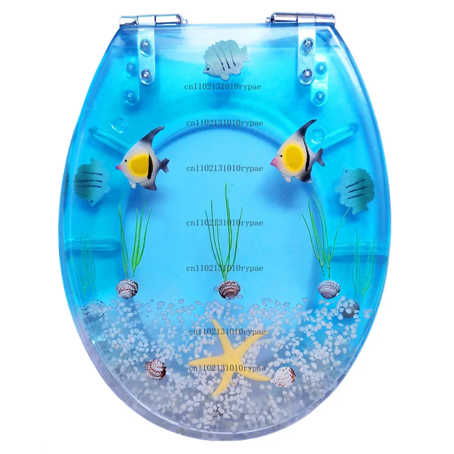 Resin toilet cover - Traditional household water-saving toilet ring with thickened design and quiet operation