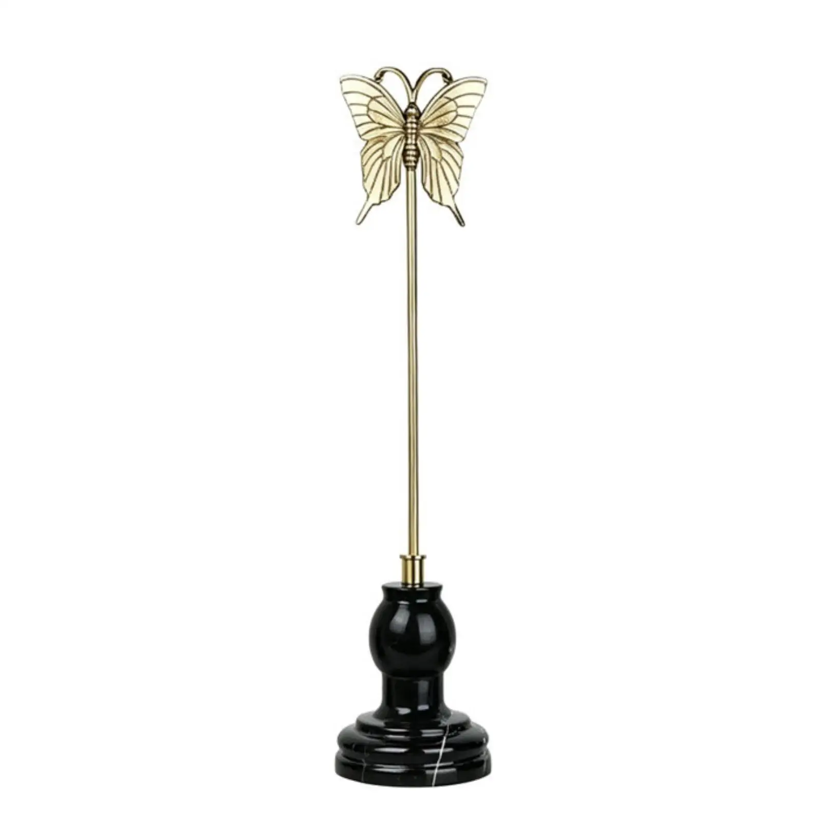 Gold-Tone Polished Metal Stem Decor Copper Tabletop Ornament