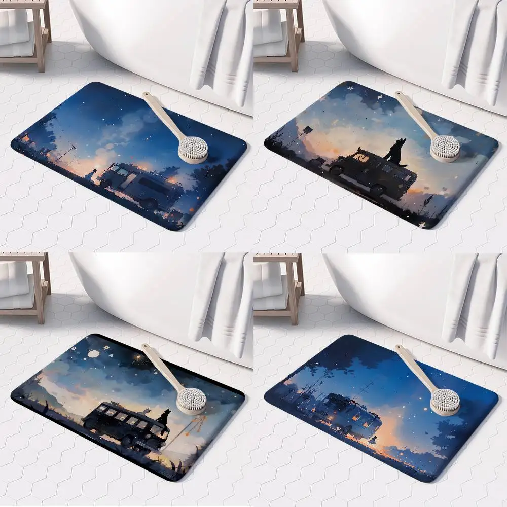 

Seaside Story Floor Mat Printed Large Carpets Room And Bedroom Carpets Bathroom Anti Slip Door MATS Small Carpets