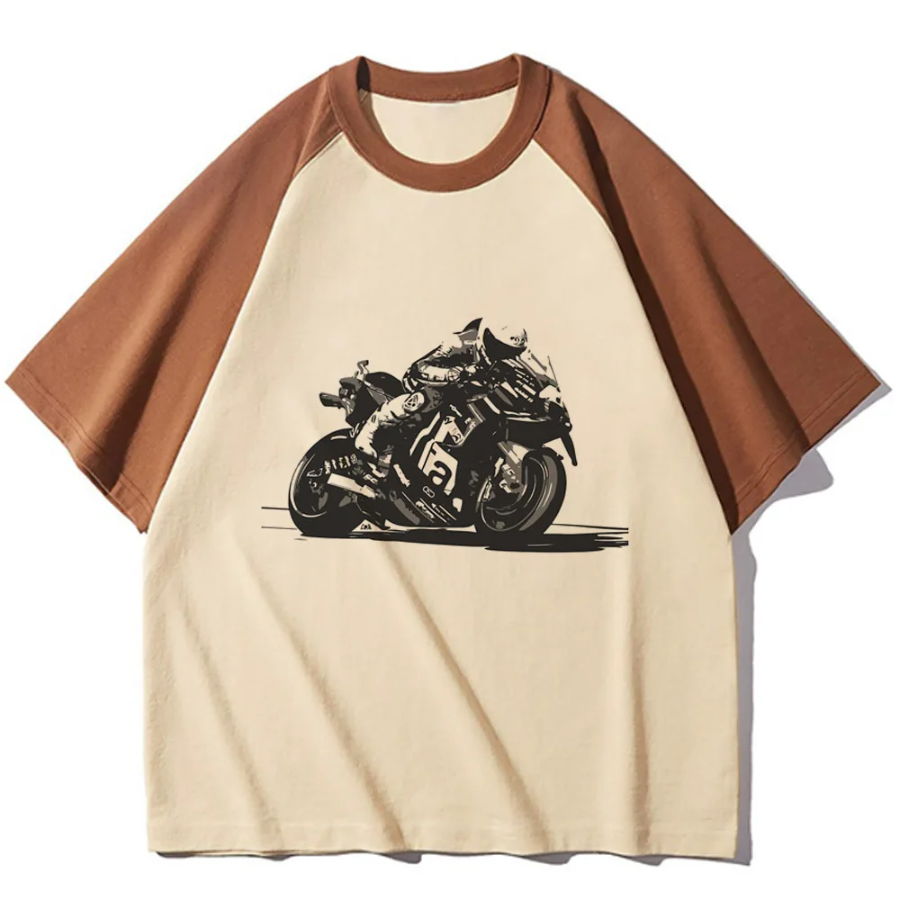 Moto Gp top women designer t shirt female streetwear funny manga clothes