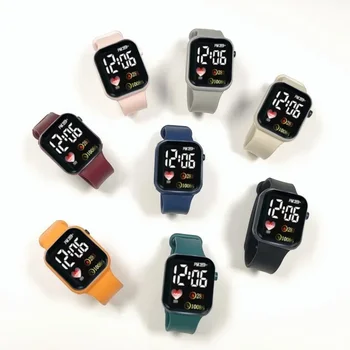 Display digitale a LED Coppia Studenti Bambini Orologio universale Orologio elettronico impermeabile Smart Watch per uomo Donna Sport Fitness