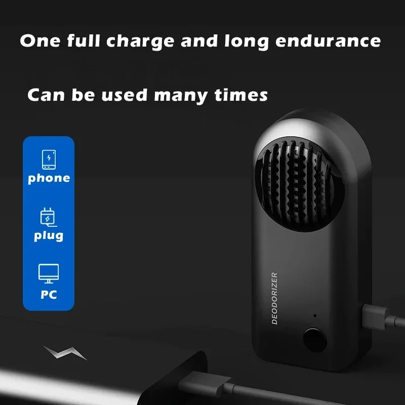 Smart Car Usb Ozone Generator Sanitizing Machine Air Purifier Ozonizer Cleaner Freshener for Car Remove Somke Odor Big Battery