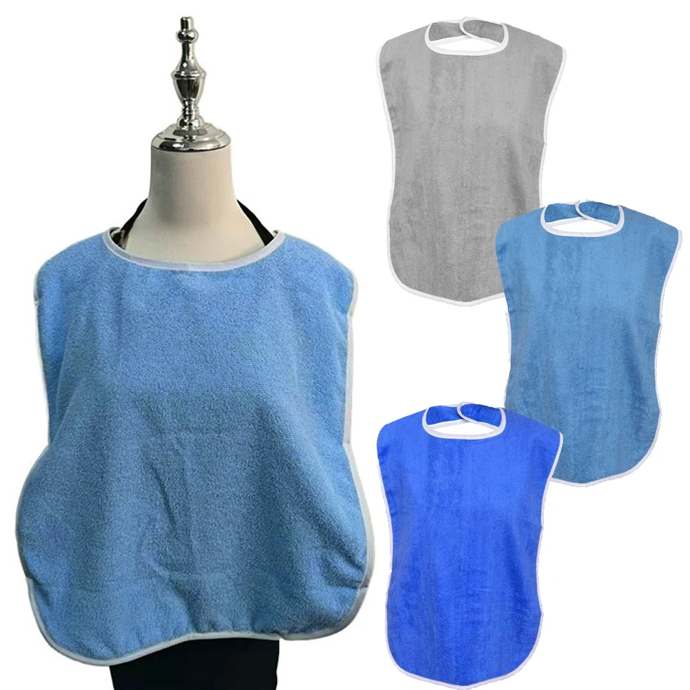 

Полотенце для слюней для взрослых и пожилых людей, впитывающие дышащие нагрудники для пожилых людей, слюнявное полотенце для пациентов, еды с антигрязным нагрудником