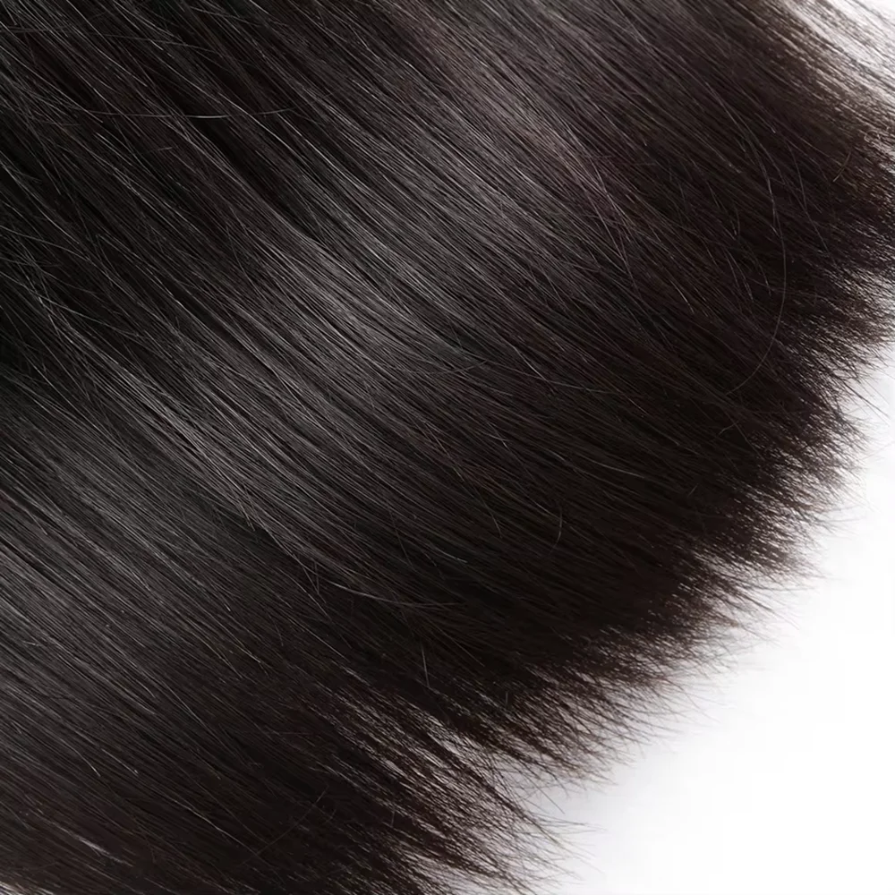 15A Double Drawn Virgin Bundles Human Hair Raw Vietnamese Hair Bundles Human Hair Straight Bundles 10-40 Inch Straight 3 4 Bundles Hair Extensions Grade Human Hair Bundles Natural Black Color