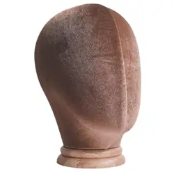Hats Wig Display Stand Mannequin Head Model Portable Freestanding with Wood Base for Beginner Stylist Home Salon and Travel