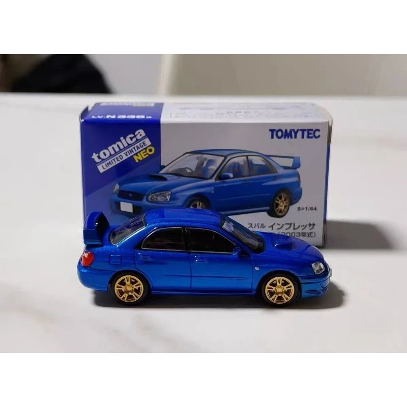حقيقي في المخزون TAKARA TOMY TOMYTEC TLV 1/64 N336a سوبارو WRX STi سبيكة السيارات نماذج دييكاست ألعاب السيارات جمع الهدايا #4