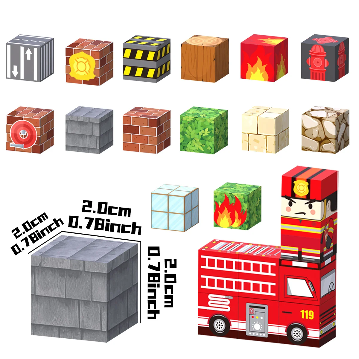 Magnetic Building Blocks, Educational Toys for Boys and Girls, Classroom Teaching Magnetic Building Blocks Set, Christmas, Hallo