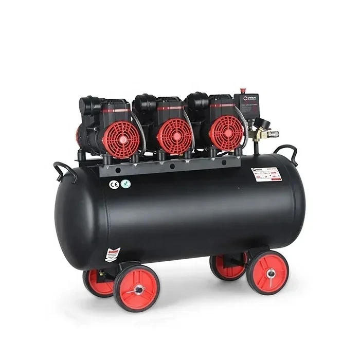 factory new design 980w three Pumps 2 cylinder Piston silent Air Compressor  oil free  Compressor de-tal compressor air machine