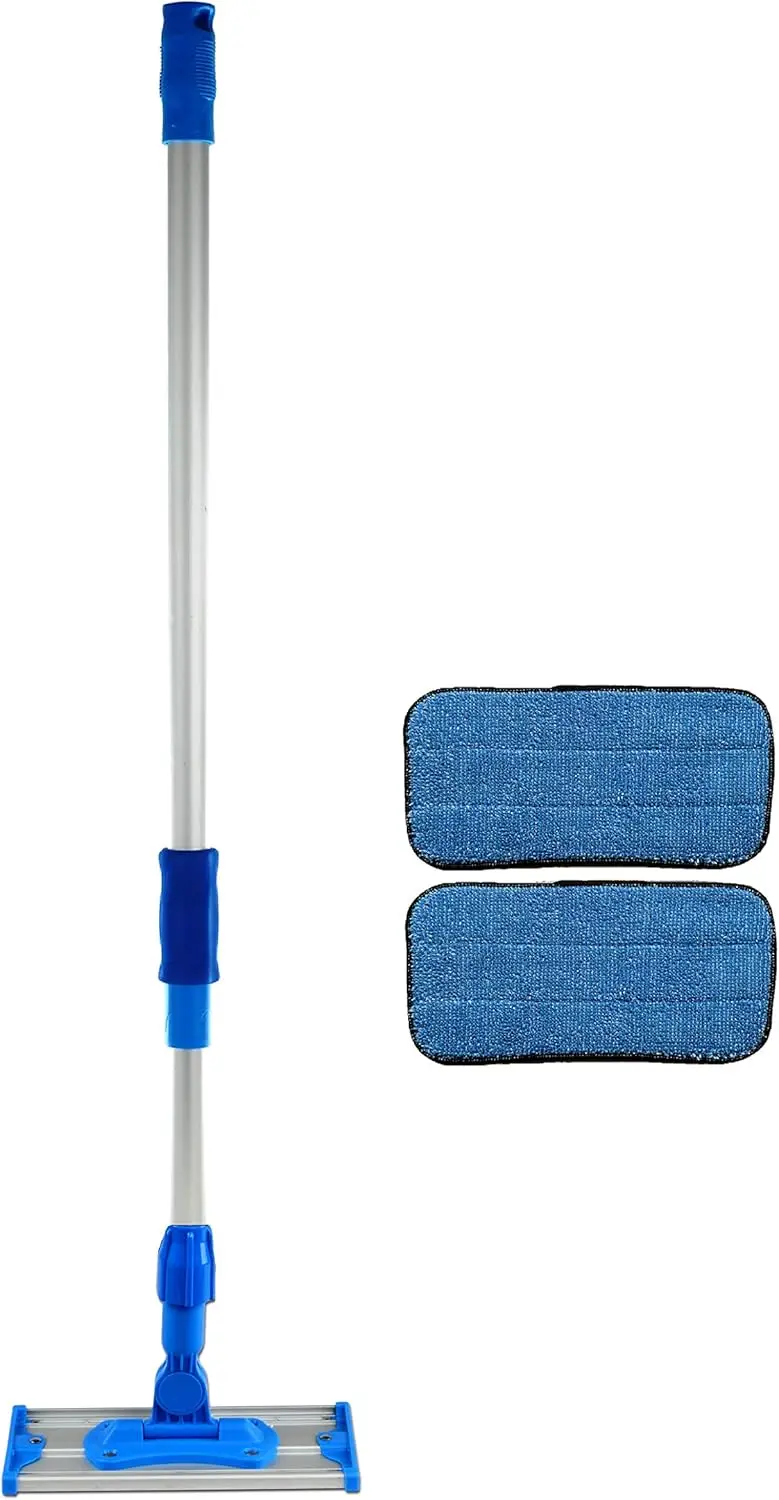 

10 inch Commercial Microfiber Mop Kit with Two Premium Microfiber Mop Pads
