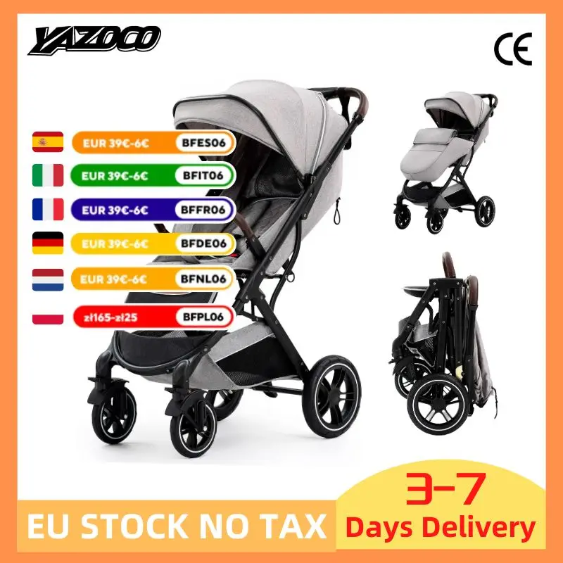 Baby Stroller High Landscape Portable Ultra-lightweight Newborn Travel Shock-absorbing Stroller newborn rocker For 0-4 Year Old