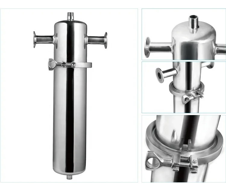 Customized Stainless Steel Sterilized Filters Professional 10 Inch Industrial Gas Filter Housing for Gas Filtration